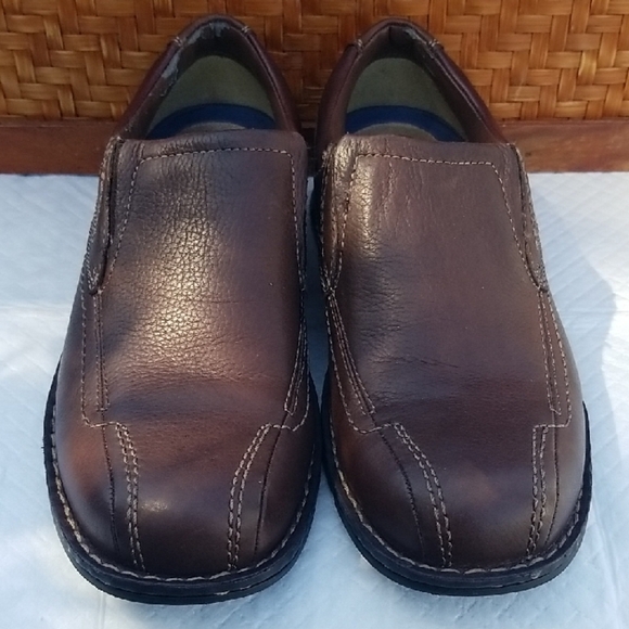 Dockers Men's Agent Brown Leather Slip-On Shoes 90-8228 Size 8M - Picture 1 of 9